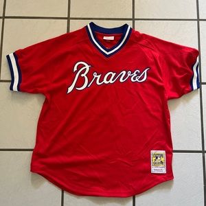 Mitchell & Ness Atlanta Braves Dale Murphy 1980 Mesh Jersey in Red XL